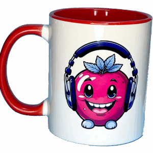 Red Berry Radio Mug