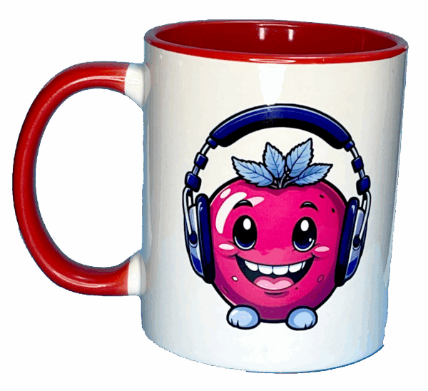 Red Berry Radio Mug