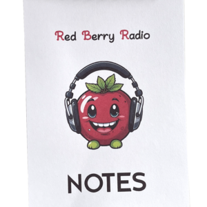 Red Berry Radio Notepad
